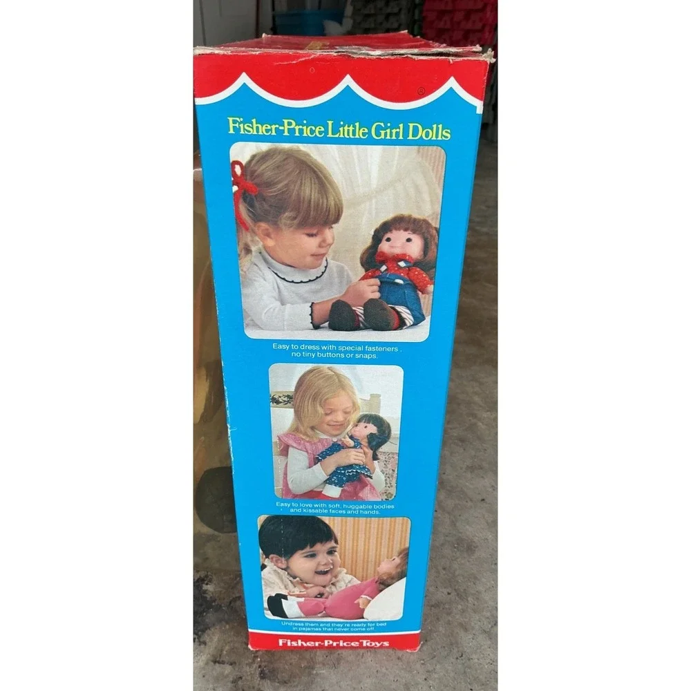 1973 Fisher Price Toys Jenny Doll #201 Vintage Little Girl Doll Original Box